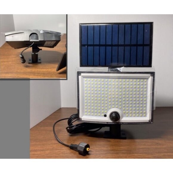 Solar Outdoor Lights, 3500LM LED Flood Lights with 16.4 Ft Cable, Remote - Picture 2 of 2